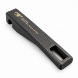 Angled R1 Industries Cab Cooler latch with printed vehicle label