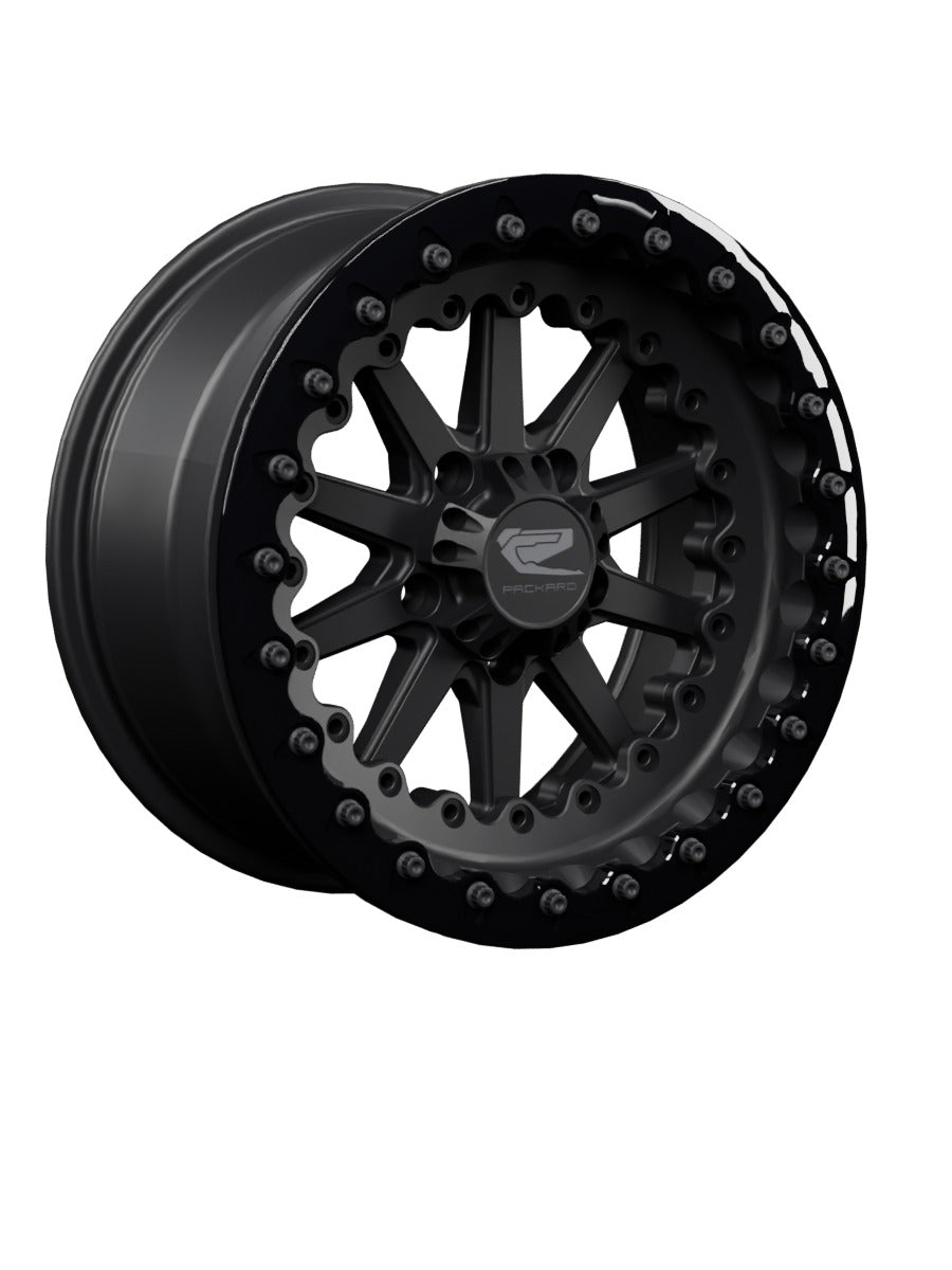 15″ Billet Aluminum Beadlock Wheel for RZR Pro R (Packard Element Midnight) — manufacturer product photo