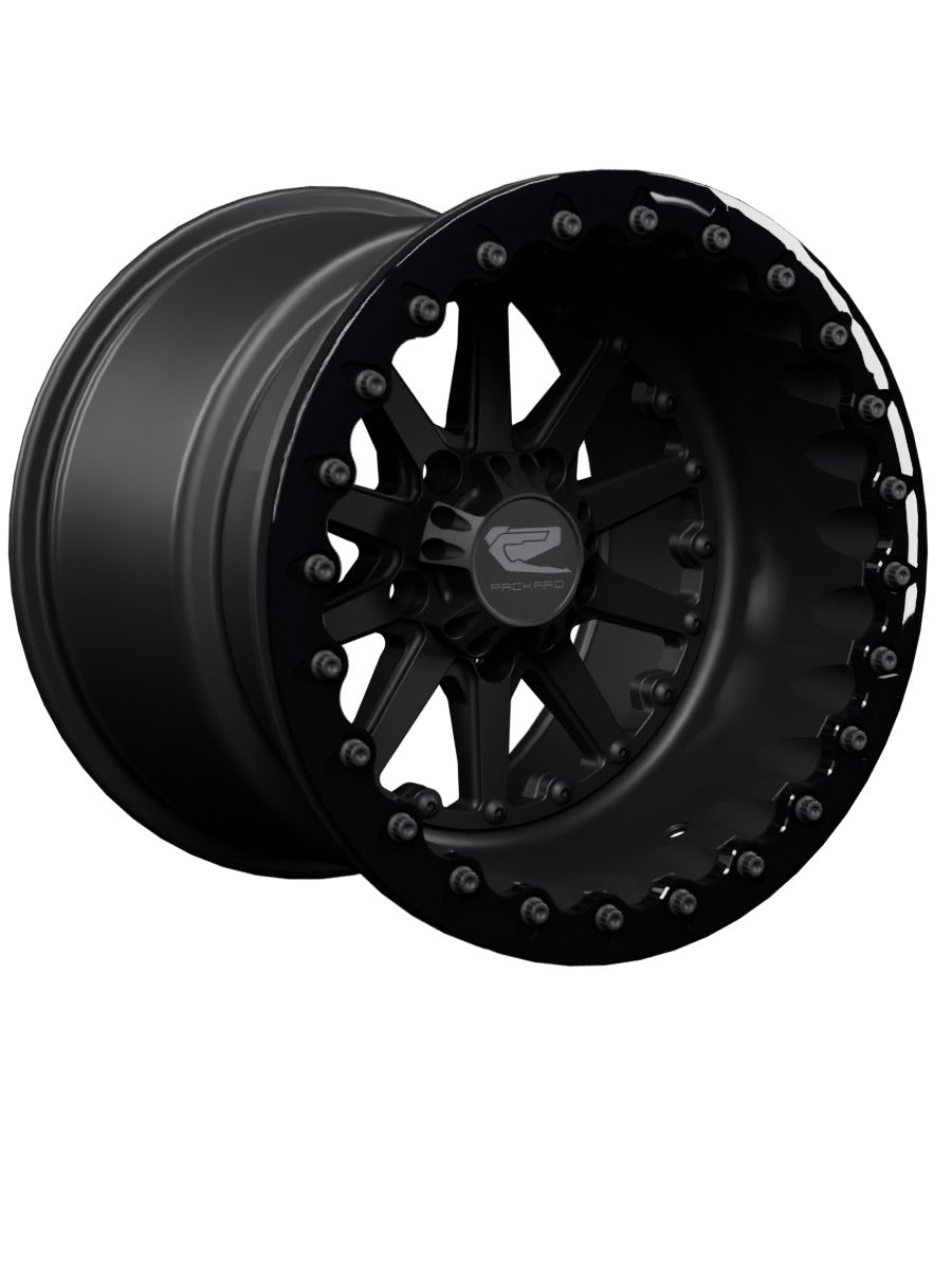 15″ Billet Aluminum Beadlock Wheel for RZR Pro R (Packard Element Midnight) — manufacturer product photo