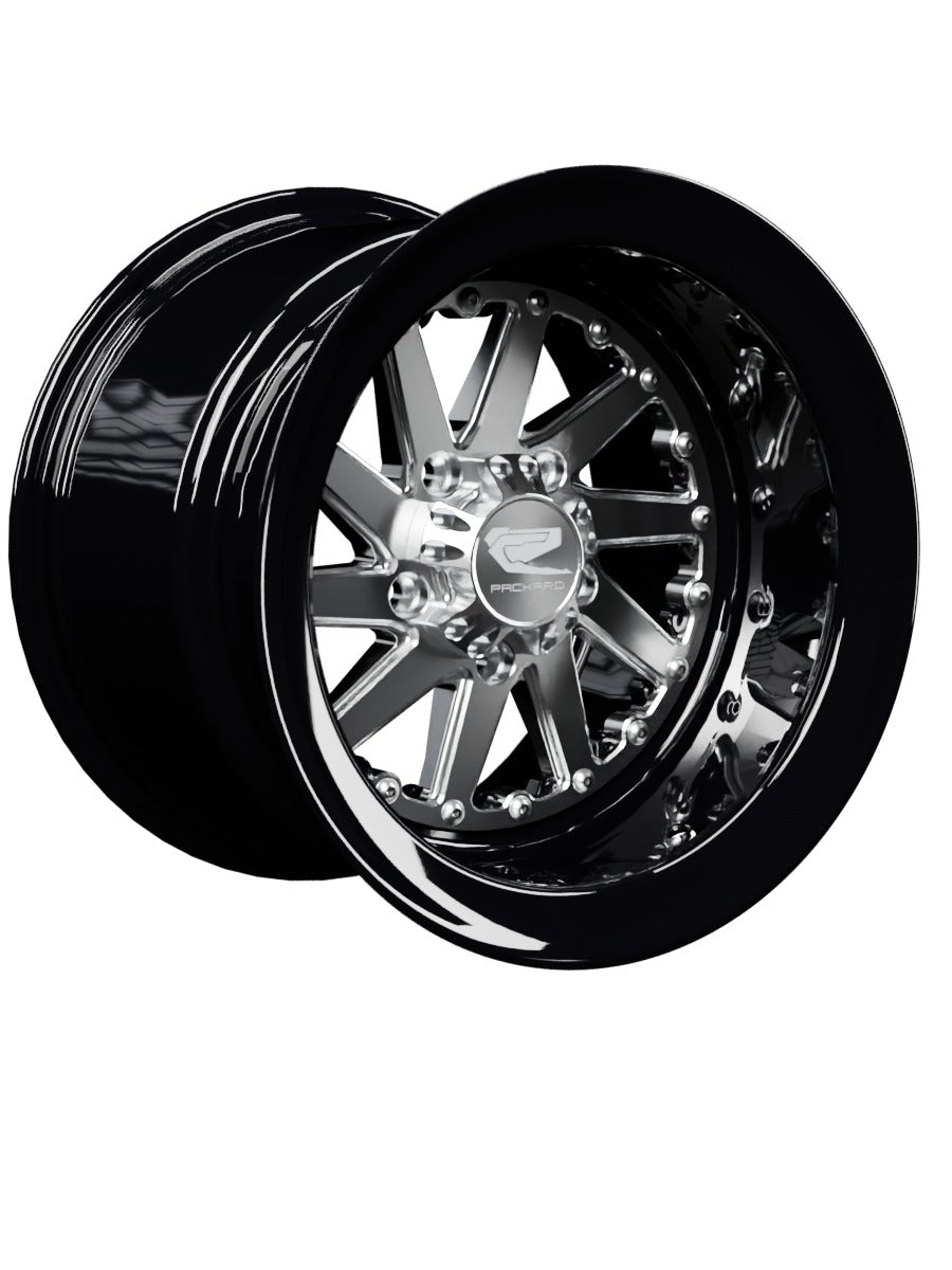15″ Wheel for RZR Pro R (Packard Cyclone Silver) — manufacturer product image