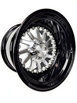 15″ Billet Aluminum Wheel for Can-Am Maverick R (Packard Cyclone Silver) — manufacturer product image