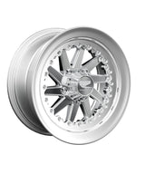 15″ Billet Aluminum Wheel for RZR Pro R (Packard Cyclone Polished Silver) — manufacturer product image