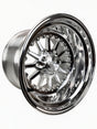 15″ Billet Aluminum Wheel for Can-Am Maverick R (Packard Element Polished Silver) — manufacturer product image