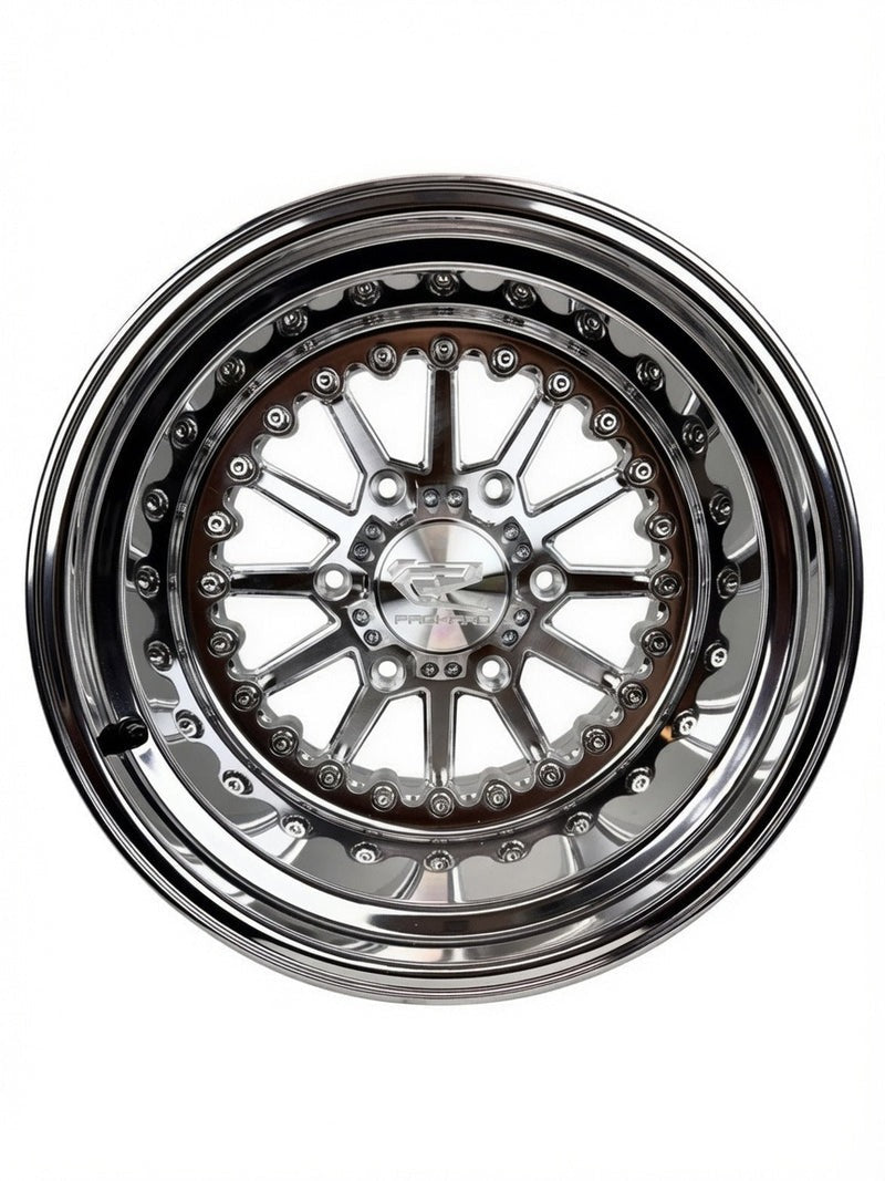15″ Billet Aluminum Wheel for Can-Am Maverick R (Packard Element Polished Silver) — manufacturer product image