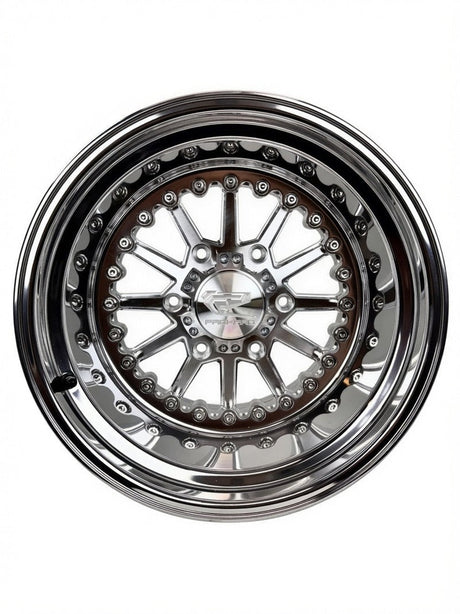 15″ Billet Aluminum Wheel for Can-Am Maverick R (Packard Element Polished Silver) — manufacturer product image