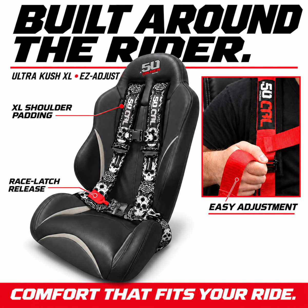 Elite EZ-Adjust harness comfort details
