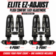 Elite EZ-Adjust Black Sugar Skull harness: 4-point and 5-point options; one selected harness included