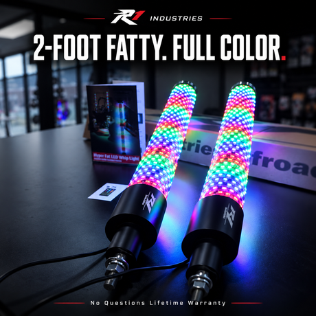 2-foot Fatty whip pair — No Questions Lifetime Warranty
