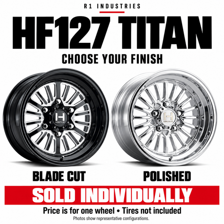 Hostile H127 Titan 5 Lug UTV Wheel - Polished