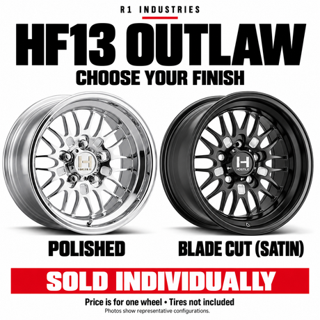 Hostile HF13 Outlaw UTV Wheel - Polished (5 Lug)