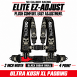 Elite EZ-Adjust 4/5-Point UTV Harness — 2" width / Black Sugar Skull / 4 Point