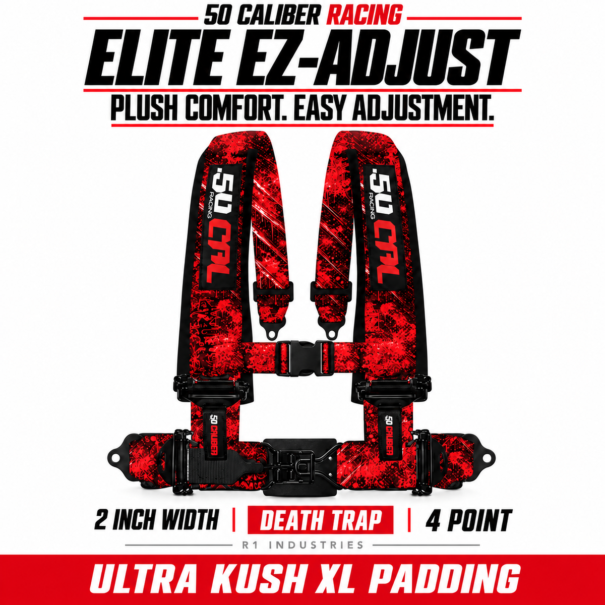 Elite EZ-Adjust 4/5-Point UTV Harness — 2" width / Death Trap / 4 Point