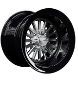 15″ Billet Aluminum UTV Wheel (Packard Element Silver, 4x110) — Manufacturer studio configuration preview — elem slv 110 blkb 11