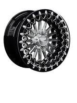15″ Billet Aluminum UTV Beadlock Wheel (Packard Element Silver, 4x110) — Manufacturer studio configuration preview — elem slv 110 blkb blv2 7