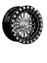 15″ Billet Aluminum UTV Beadlock Wheel (Packard Element Silver, 4x110) — Manufacturer studio configuration preview — elem slv 110 blkb blv3 7