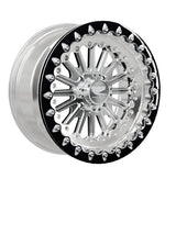 15″ Billet Aluminum UTV Beadlock Wheel (Packard Element Polished Silver, 4x110) — Manufacturer studio configuration preview — elem slv 110 polb blv1 7