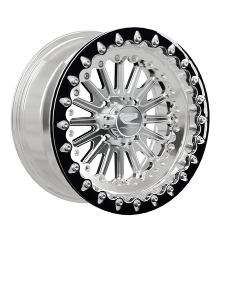 Packard Performance Element - FF Forged Polished Beadlock - Silver 4x110