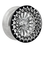 15″ Billet Aluminum UTV Beadlock Wheel (Packard Element Polished Silver, 4x110) — Manufacturer studio configuration preview — elem slv 110 polb blv2 7