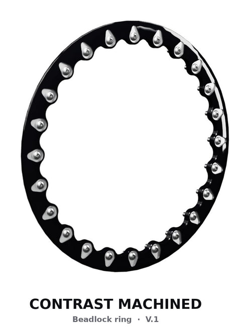 Packard Performance V2 Super Star - FF Forged Polished Beadlock - Silver 4x110