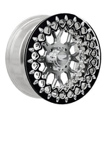 15″ Billet Aluminum UTV Beadlock Wheel (Packard Wishbone Polished Silver, 4x110) — Manufacturer studio configuration preview — wb slv 110 polb blv2 7