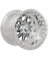 Packard cyclone ff forged polished beadlock silver rzr pro r 5x4 5 — manufacturer configuration rendering; representative image, not a photograph.