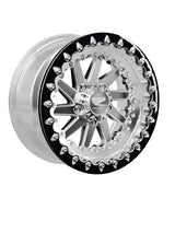 Packard cyclone ff forged polished beadlock silver rzr pro r 5x4 5 — manufacturer configuration rendering; representative image, not a photograph.