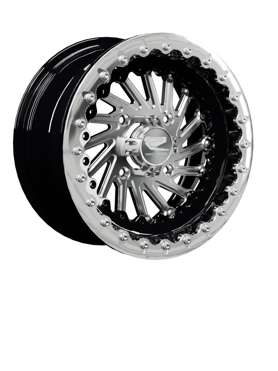 Packard cyclone ff forged beadlock silver — manufacturer configuration rendering; representative image, not a photograph.