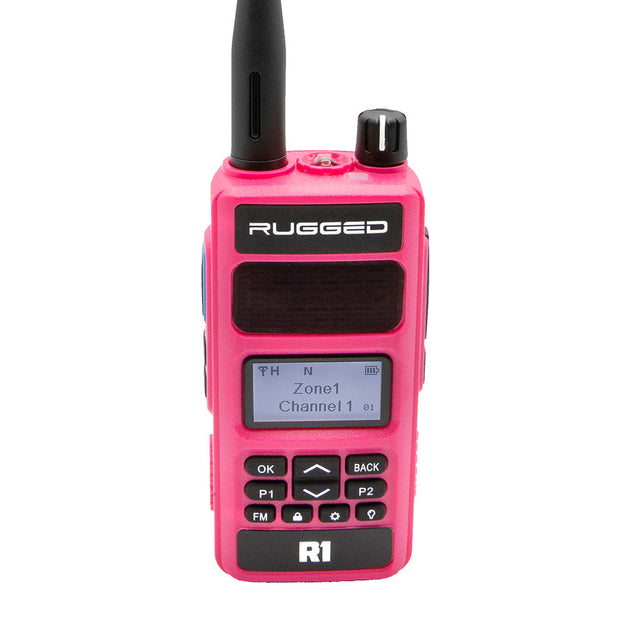 Photo of PINK - Rugged R1 - Business Band Two Way Handheld Radio - Digital and Analog by Rugged Radios - Premium for UTVs / Side by Sides