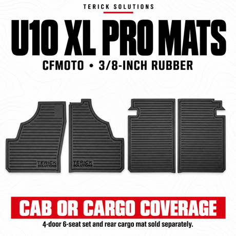 Photo of CFMOTO U10 XL PRO Rubber Floor Mats by Terick Solutions - Premium UTV Rubber floor mats for UTVs / Side by Sides