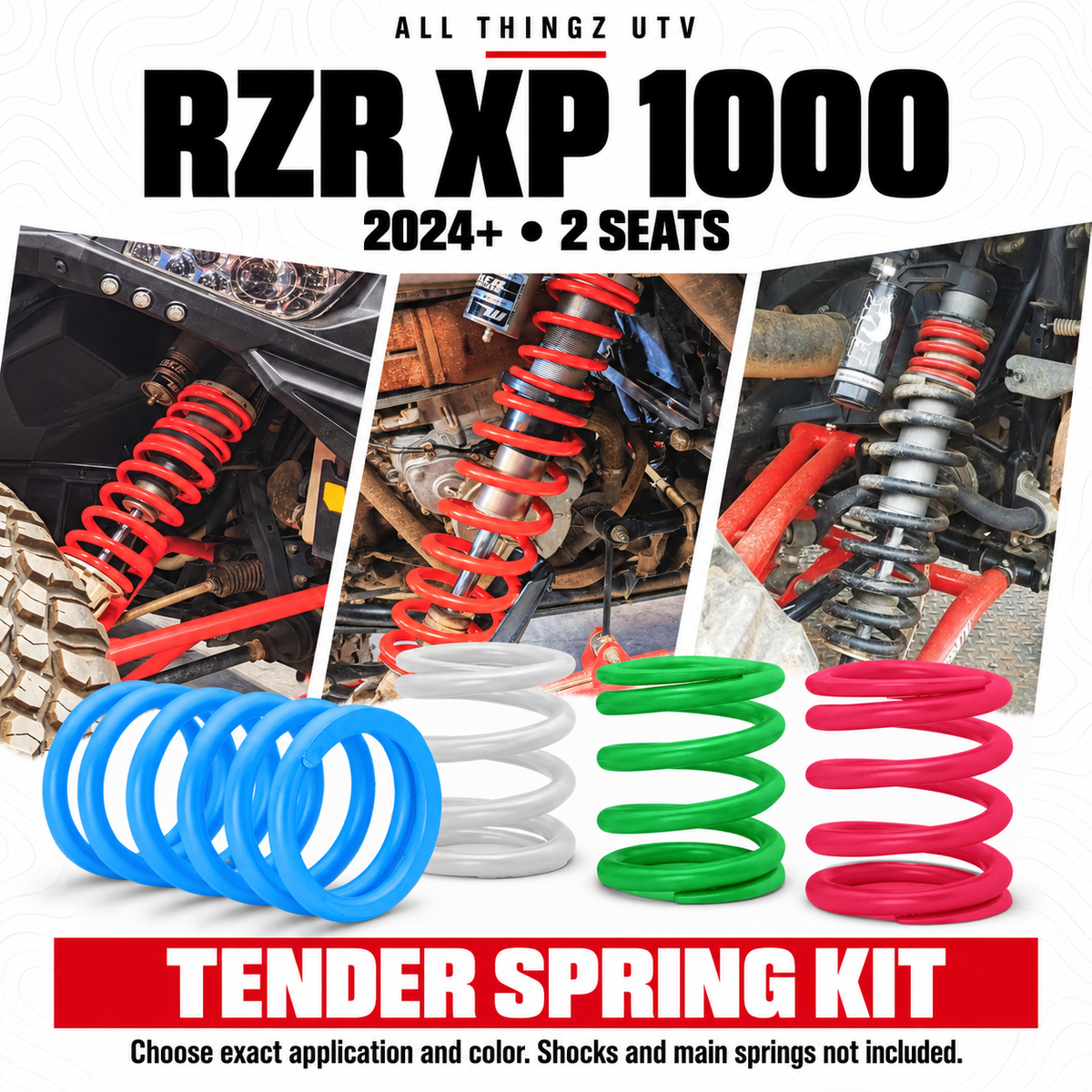 2024+ Polaris RZR XP 1000 2-Seat Tender Spring Kit — configuration and fitment guide