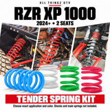 2024+ Polaris RZR XP 1000 2-Seat Tender Spring Kit — configuration and fitment guide