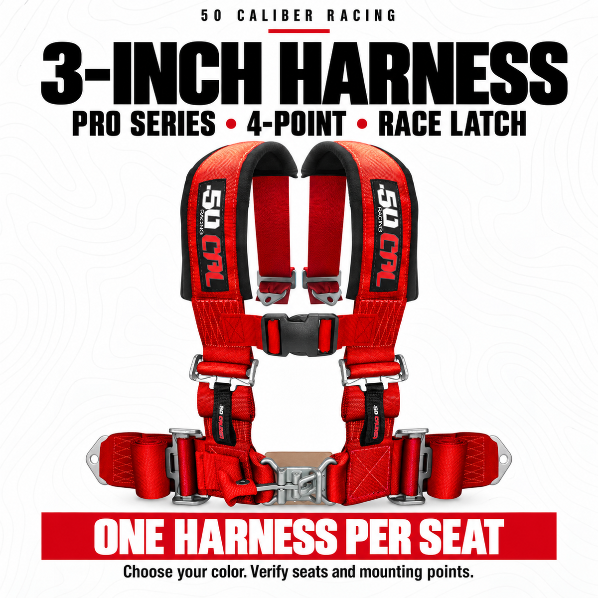 Pro Series 3" 4-Point Race-Latch UTV Harness — configuration and fitment guide