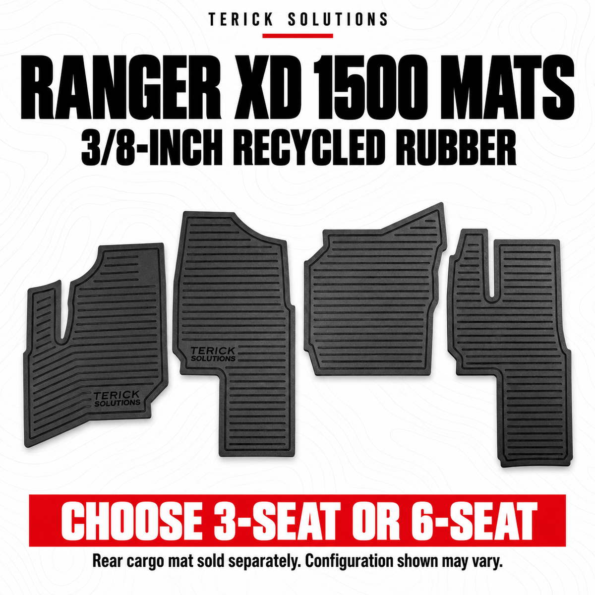 Polaris Ranger XD 1500 Rubber Floor Mats | Terick Solutions — configuration and fitment guide