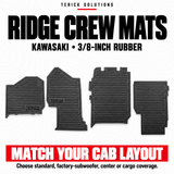 Kawasaki Ridge Crew Rubber Floor Mats — configuration and fitment guide