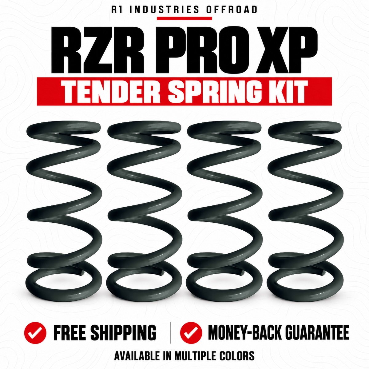 Polaris RZR Pro XP Tender Spring Kit in Moss Green