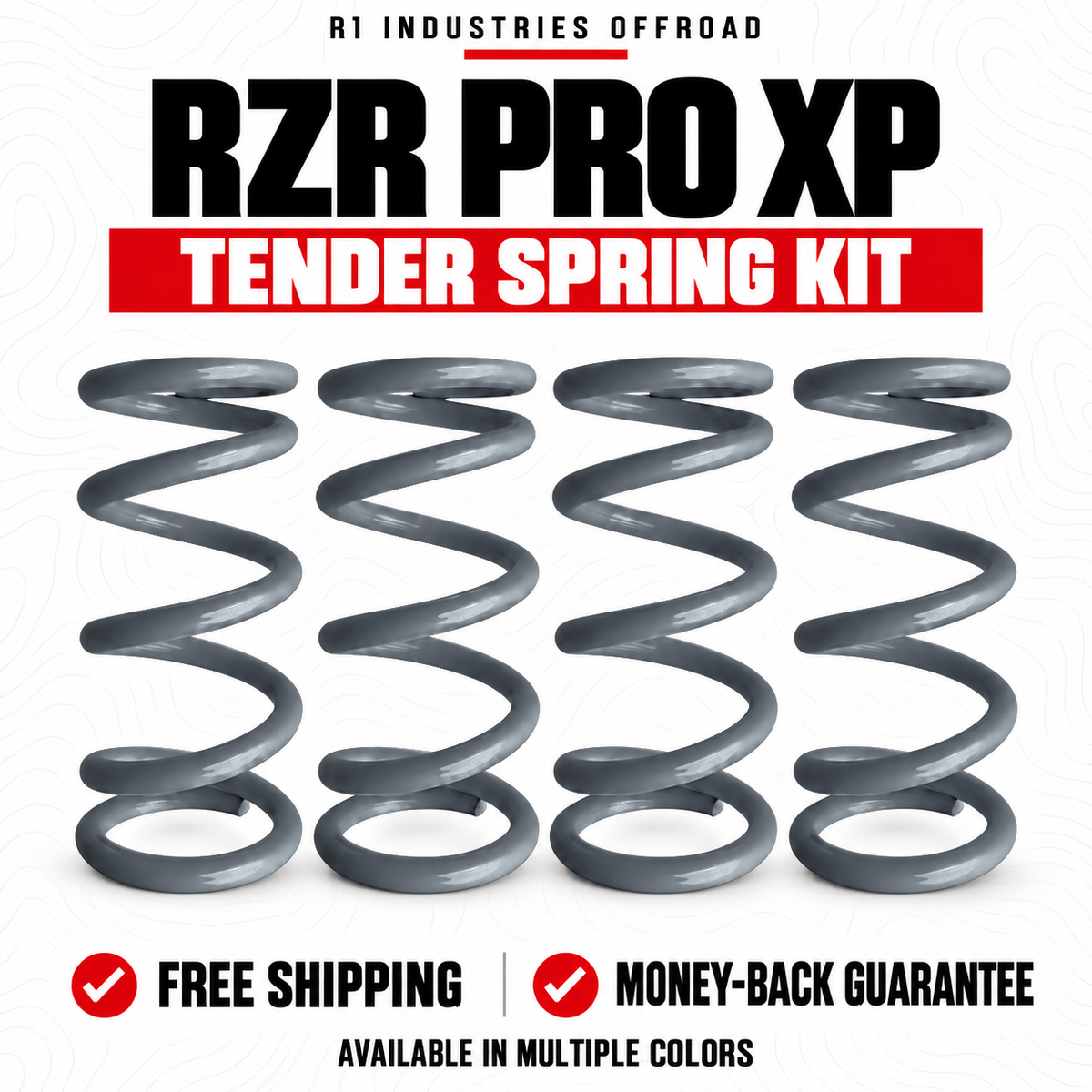 Polaris RZR Pro XP Tender Spring Kit in Silver