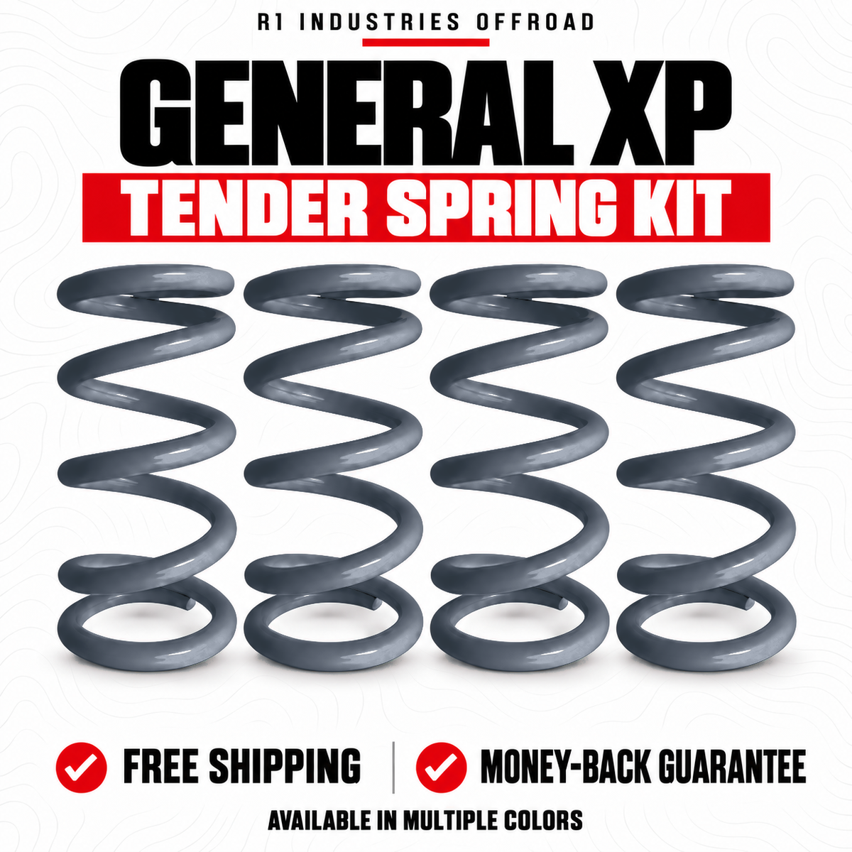 Polaris General XP Tender Spring Kit in Ghost Grey (Light Clay Grey)(Non-Metallic)