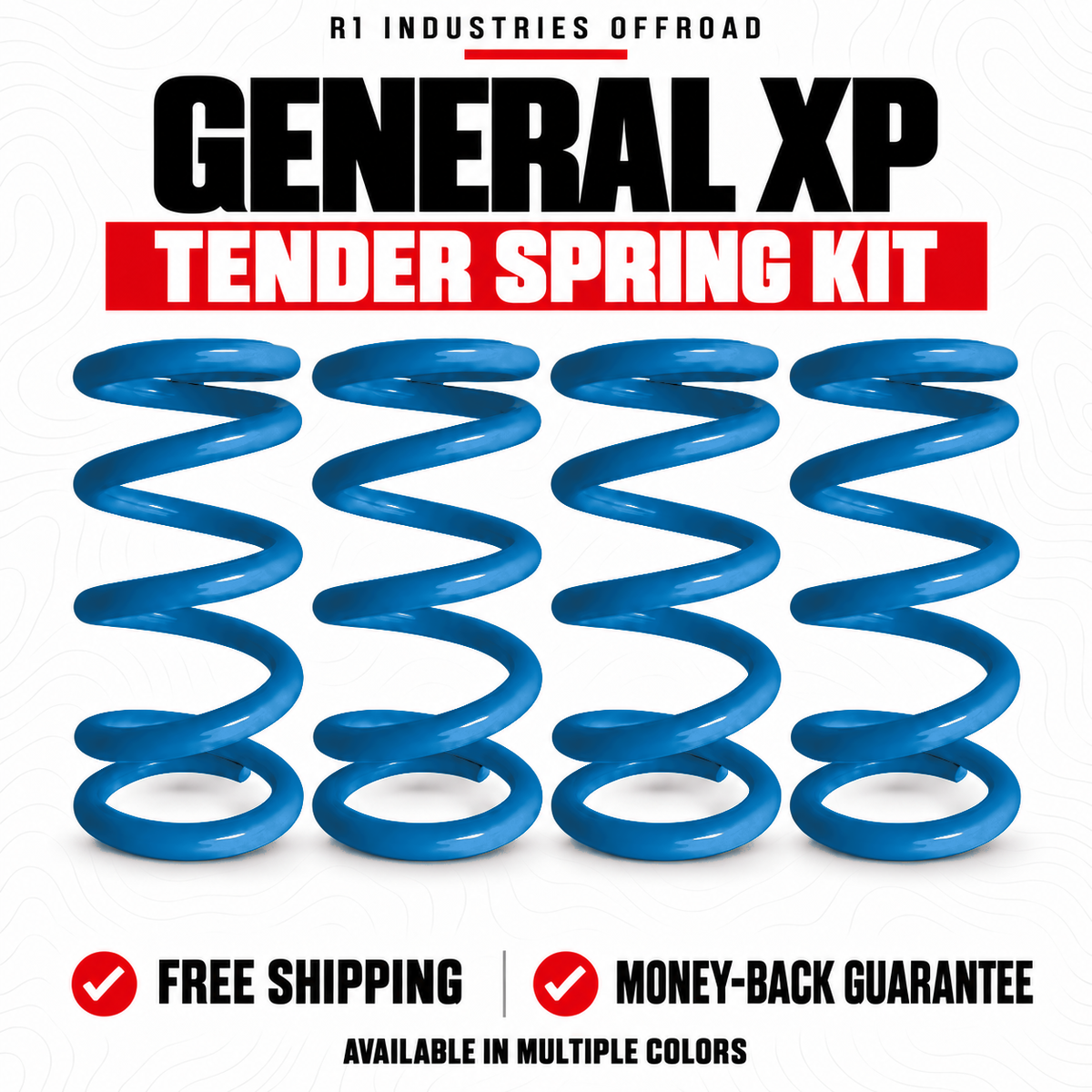 Polaris General XP Tender Spring Kit in Sky Blue