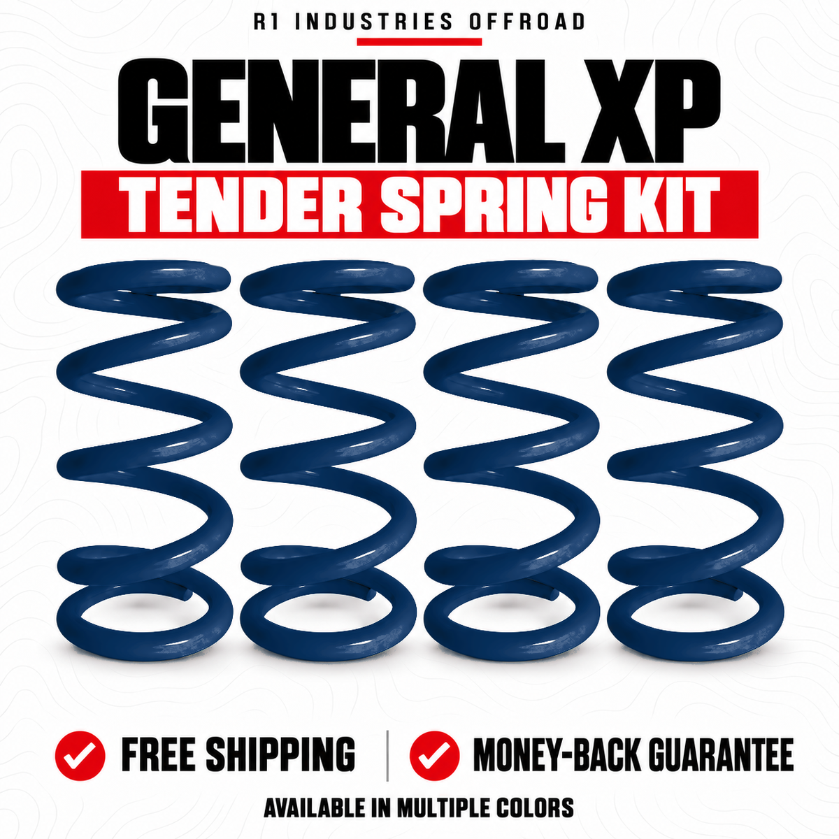 Polaris General XP Tender Spring Kit in Velocity Blue
