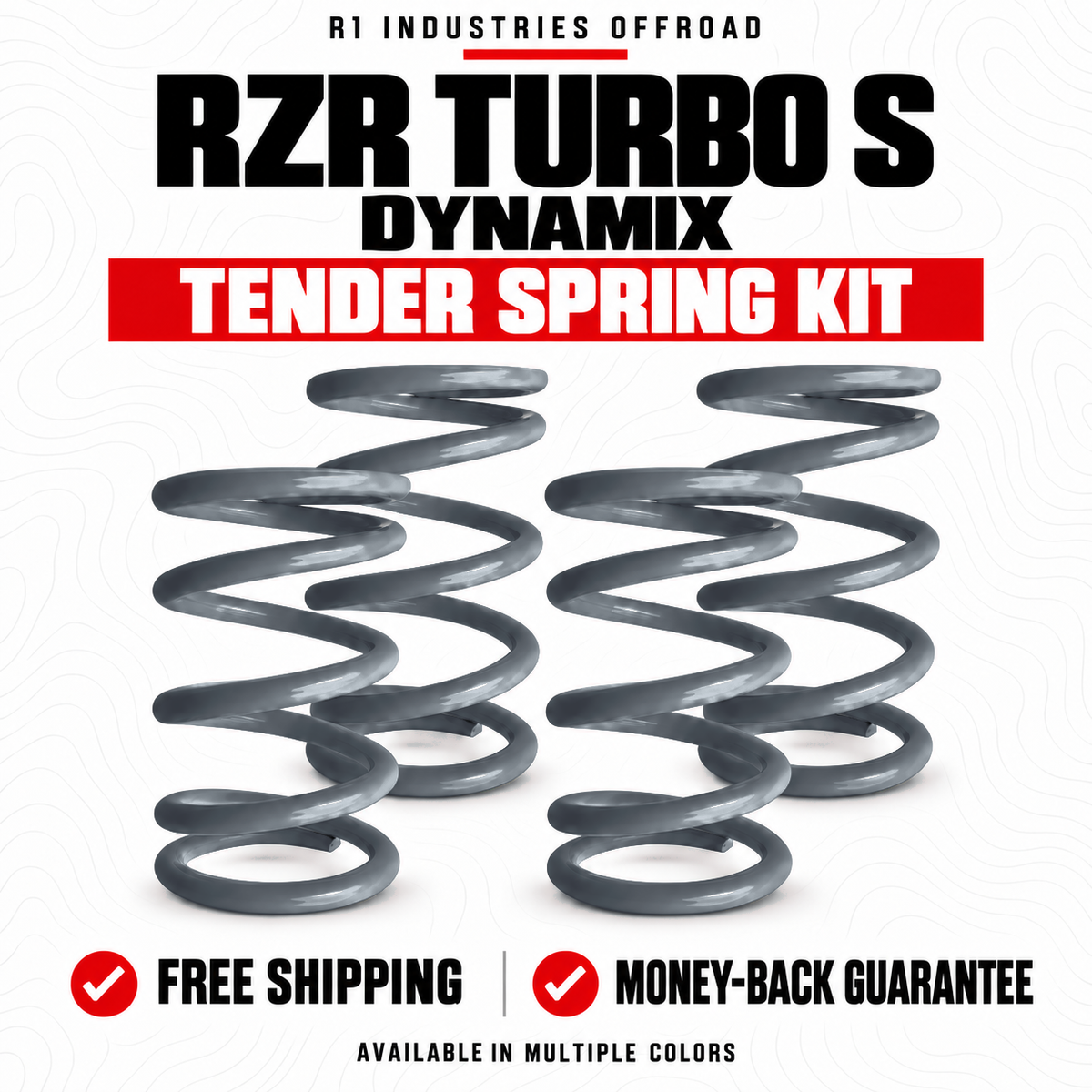 Polaris RZR Turbo S Dynamix Tender Spring Kit in Silver