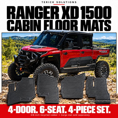 Polaris Ranger XD 1500 Rubber Floor Mats
