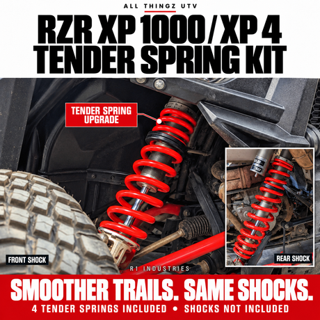 RZR XP 1000 and XP 4 tender spring kit with free shipping and money-back guarantee