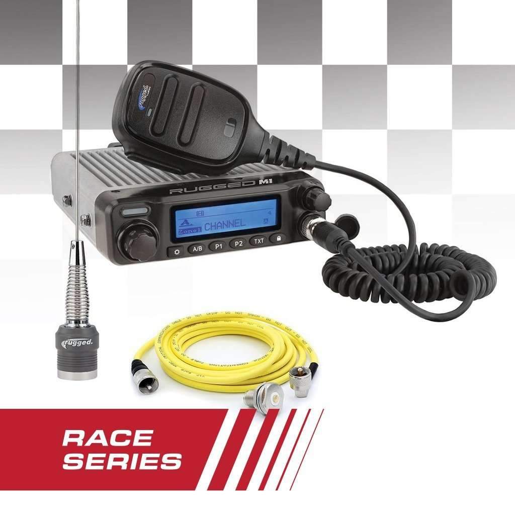 Photo of Rugged Radios - Race Radio Kit - Rugged M1 RACE SERIES Waterproof Mobile with Antenna - Digital and Analog by Rugged Radios - Premium 2-Way Radios for UTVs / Side by Sides