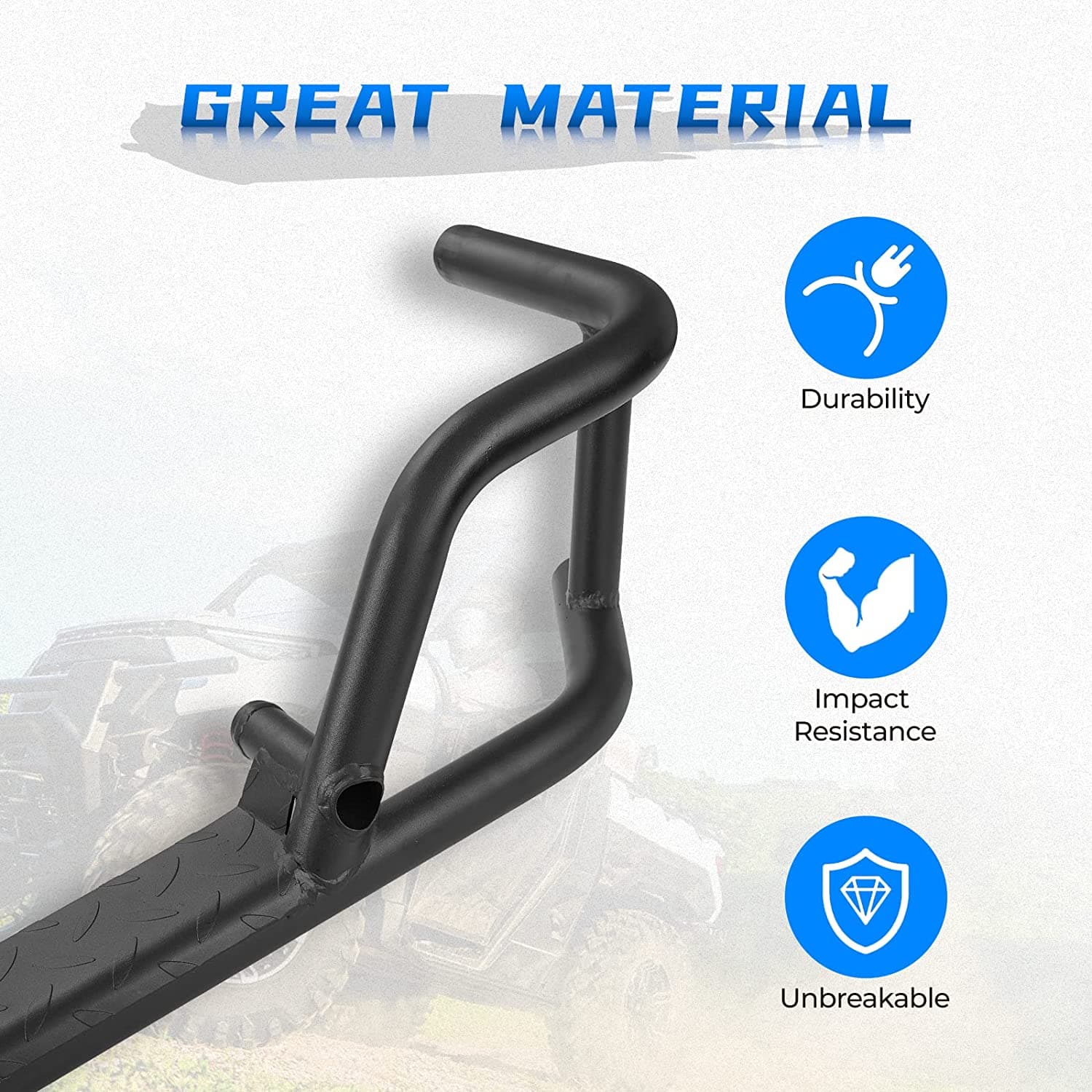 Photo of Nerf Bars for Ranger XP 1000 2018-2024 by Kemimoto - Premium for UTVs / Side by Sides