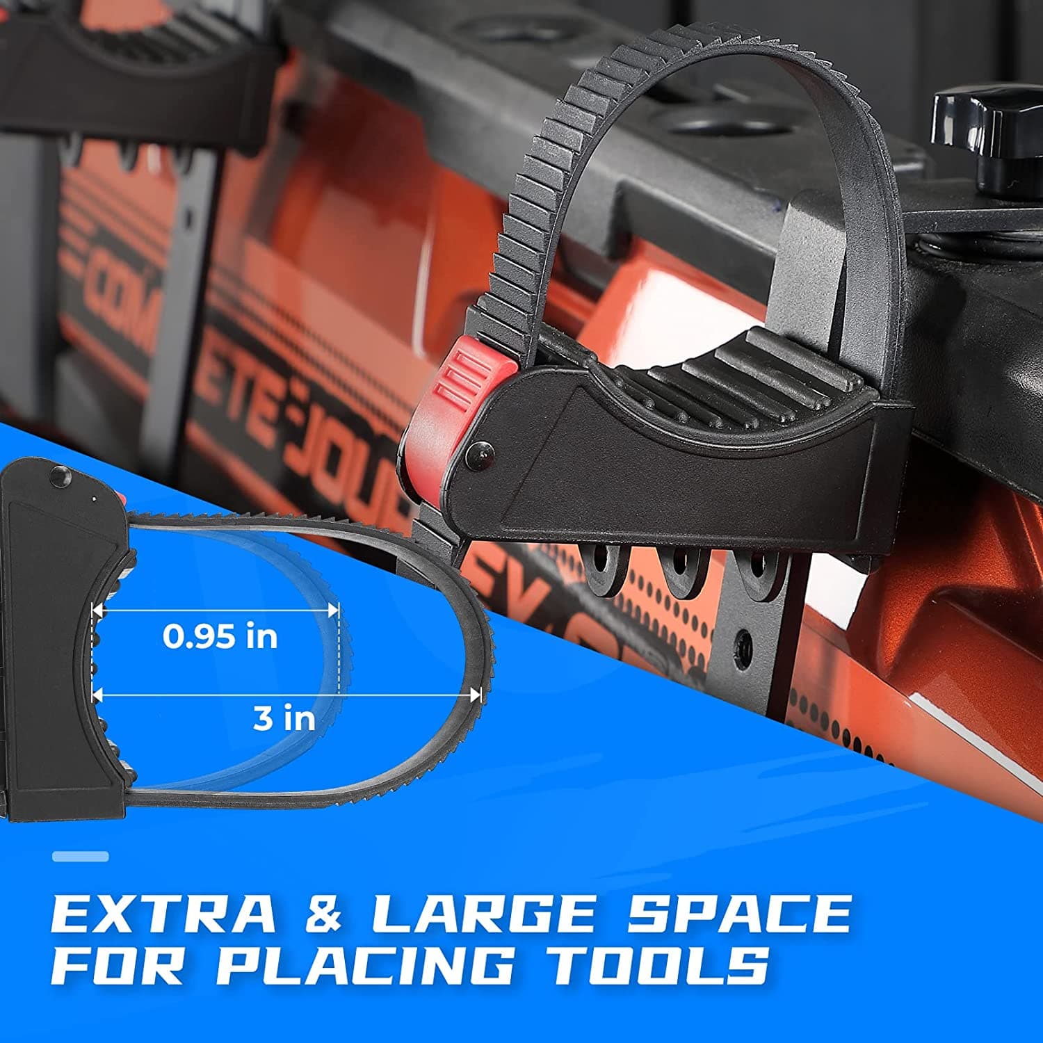 Photo of Tool Holder, Bed Shovel Holder for Ranger 1000 900 570 XP/Crew General 2016-2023 by Kemimoto - Premium for UTVs / Side by Sides
