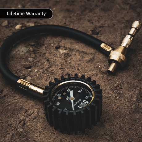Photo of RapidFlow™ Tire Deflator Gauge (0-60 PSI) | Rapid Off-Road Air Down Kit by JACO - Premium Tire Deflator for UTVs / Side by Sides