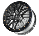 Pro Armor Rath Beadlock Wheels - 15x7 (5-Lug) Titanium Metallic