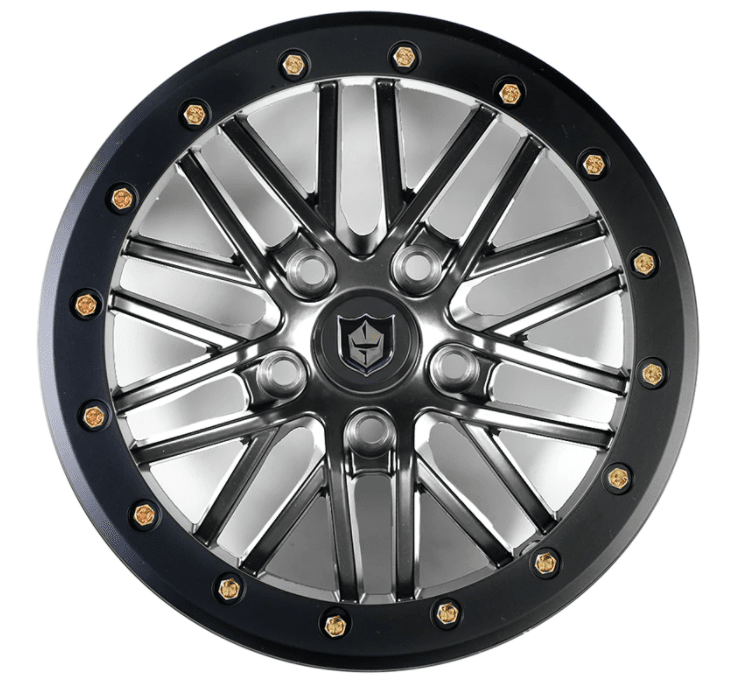 Pro Armor Rath Beadlock Wheels - 15x7 (5-Lug) Titanium Metallic