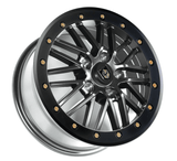 Pro Armor Rath Beadlock Wheels - 15x7 (5-Lug) Titanium Metallic