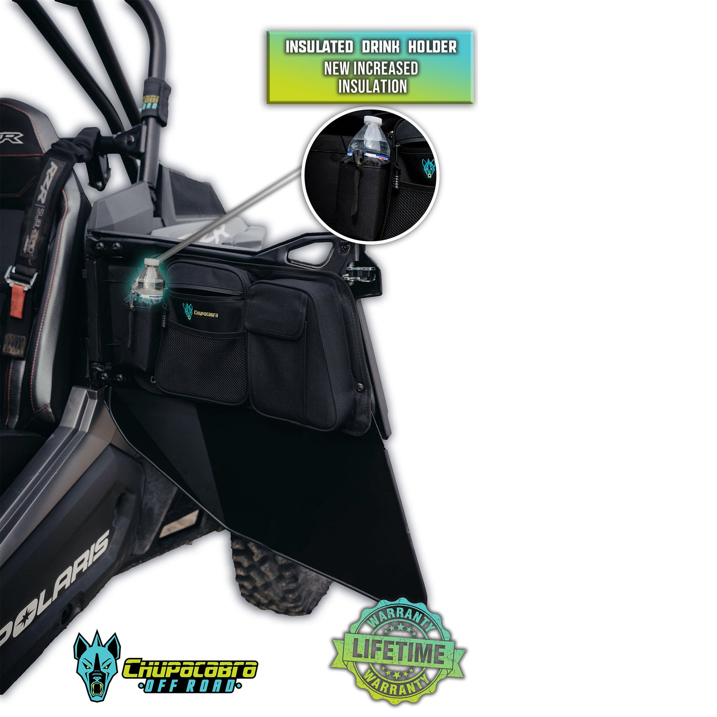 RZR Rear Door Bags - Weather-Resistant Storage + Easy Access (2014-2022)